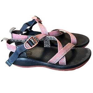 Chaco ZX/1 girls pink and blue outdoor hiking sandals
